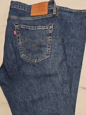 Levi's Men's Straight Jeans in Dark Blue Denim 514 34x30